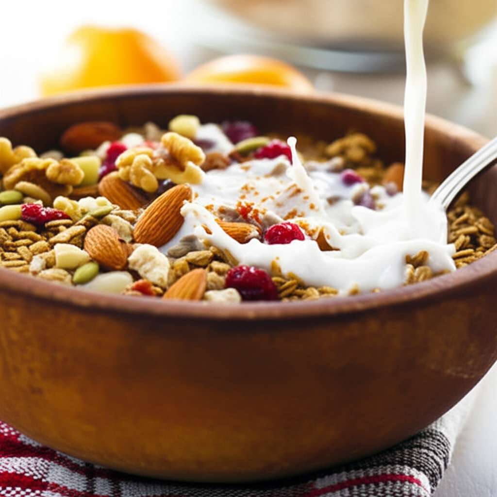 Generate a high-quality, relevant image prompt for an article about: Muesli Recipe: Amazing Healthy