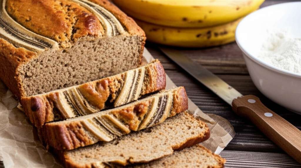 Generate a high-quality, relevant image prompt for an article about: Banana Bread One Bowl: Amazing