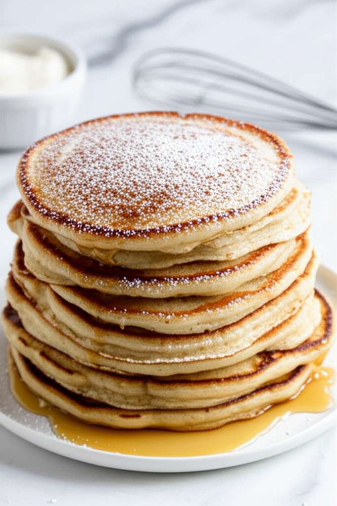 Generate a high-quality, relevant image prompt for an article about: Pancake Mix Recipe: 1 Cup Flour