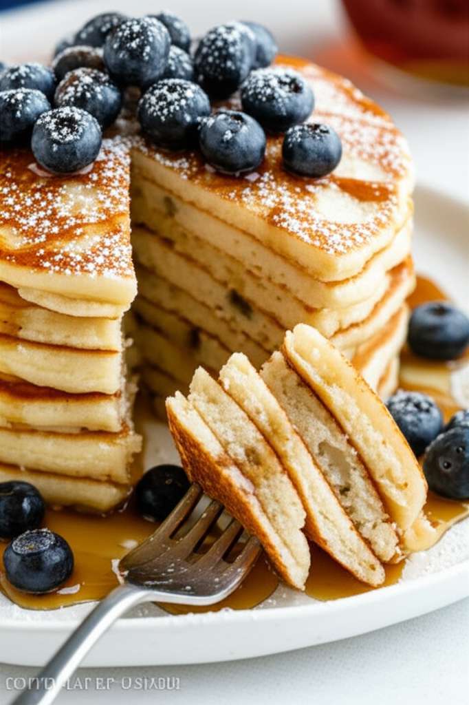 Generate a high-quality, relevant image prompt for an article about: Best From Scratch Pancake Recip