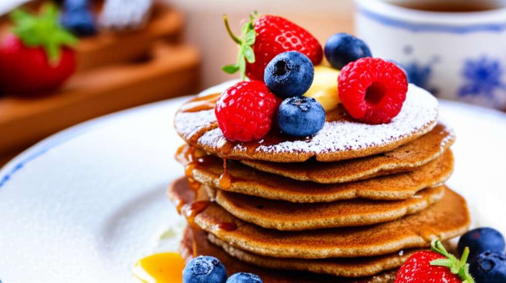 Generate a high-quality, relevant image prompt for an article about: Ragi Pancake Recipe: Amazing Fl