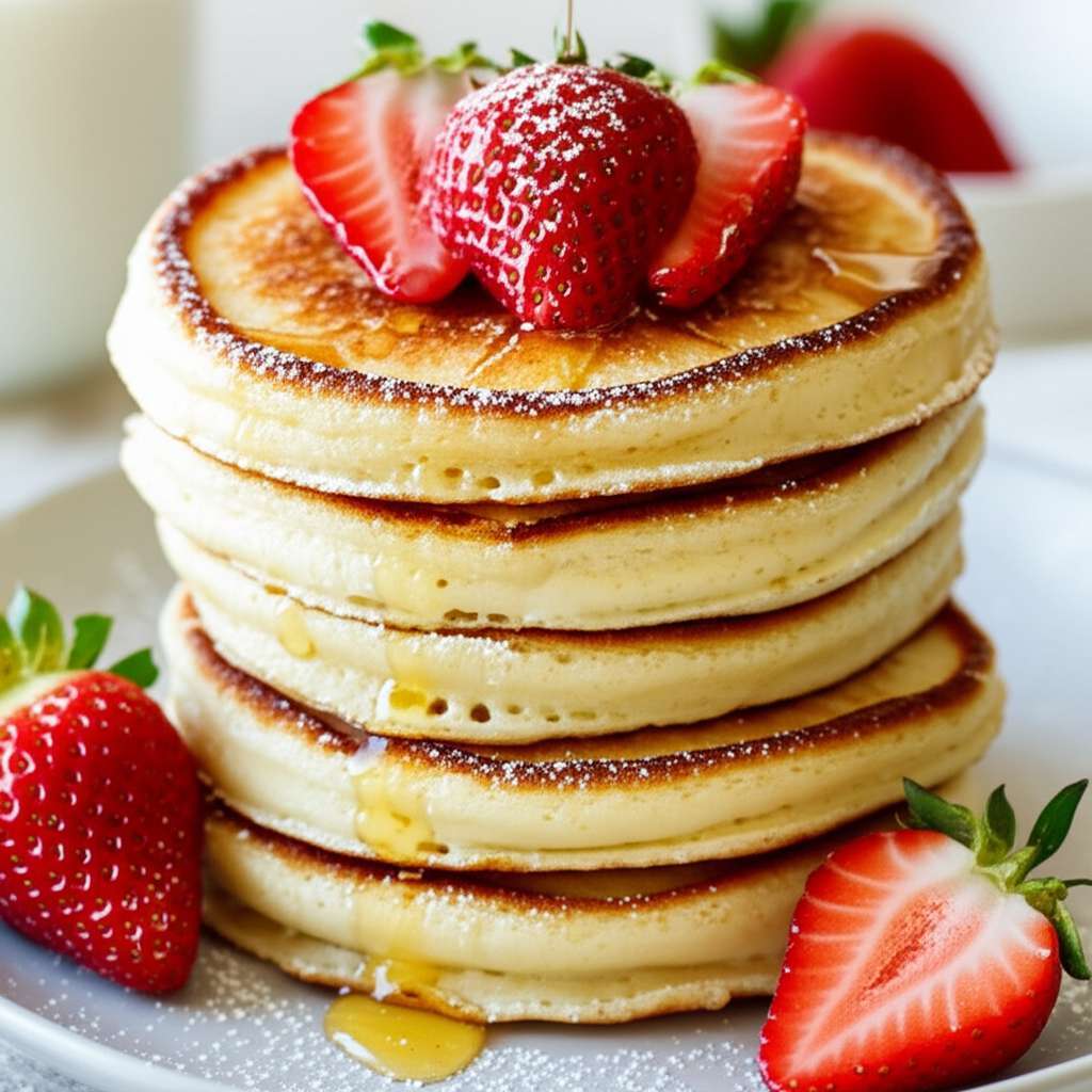 Generate a high-quality, relevant image prompt for an article about: Mochi Foods Pancake Mix Recipe: