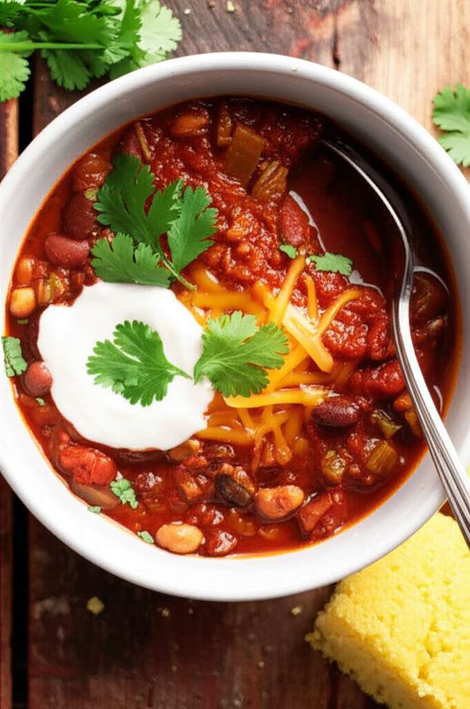 Generate a high-quality, relevant image prompt for an article about: Easy Chili Recipe: Amazing Flav