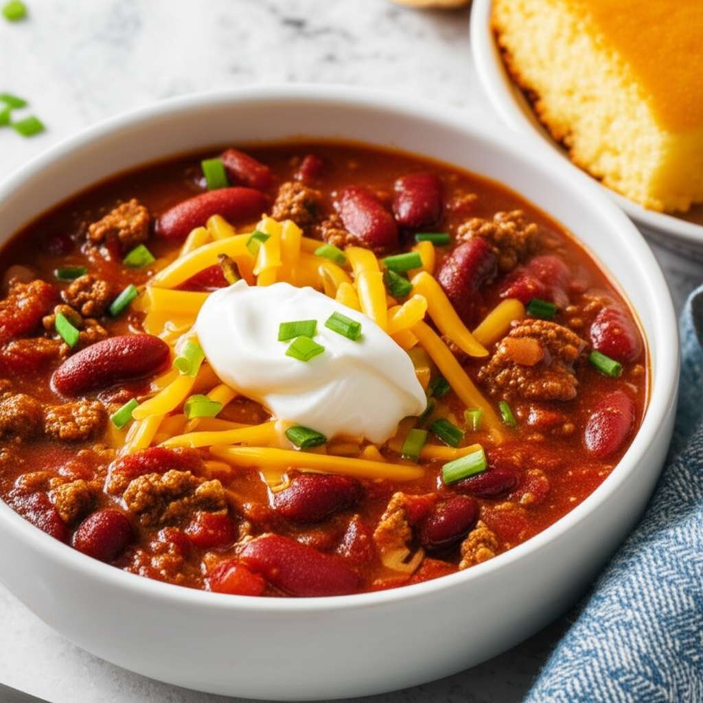 Generate a high-quality, relevant image prompt for an article about: Wendy’s Chili Recipe: Amazing F