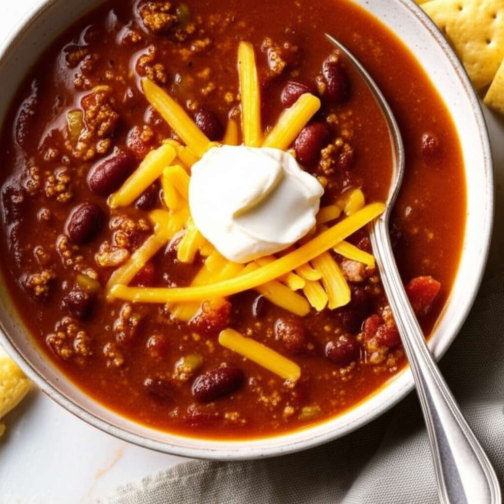 Generate a high-quality, relevant image prompt for an article about: Wendy’s Chili Recipe: Amazing F