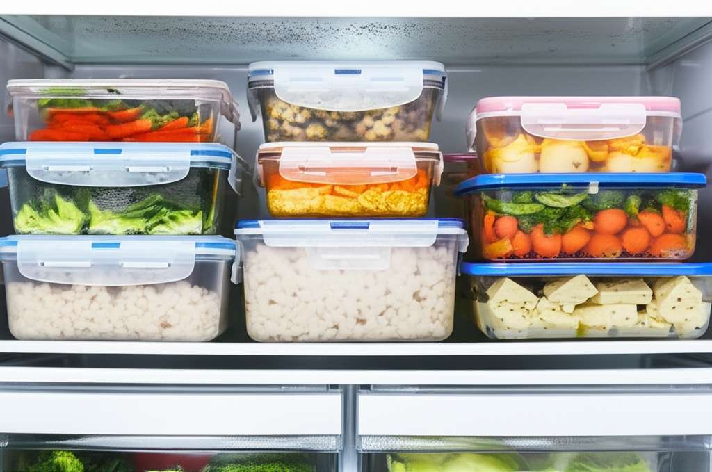 Generate a high-quality, relevant image prompt for an article about: How to Store Leftover Food Safe