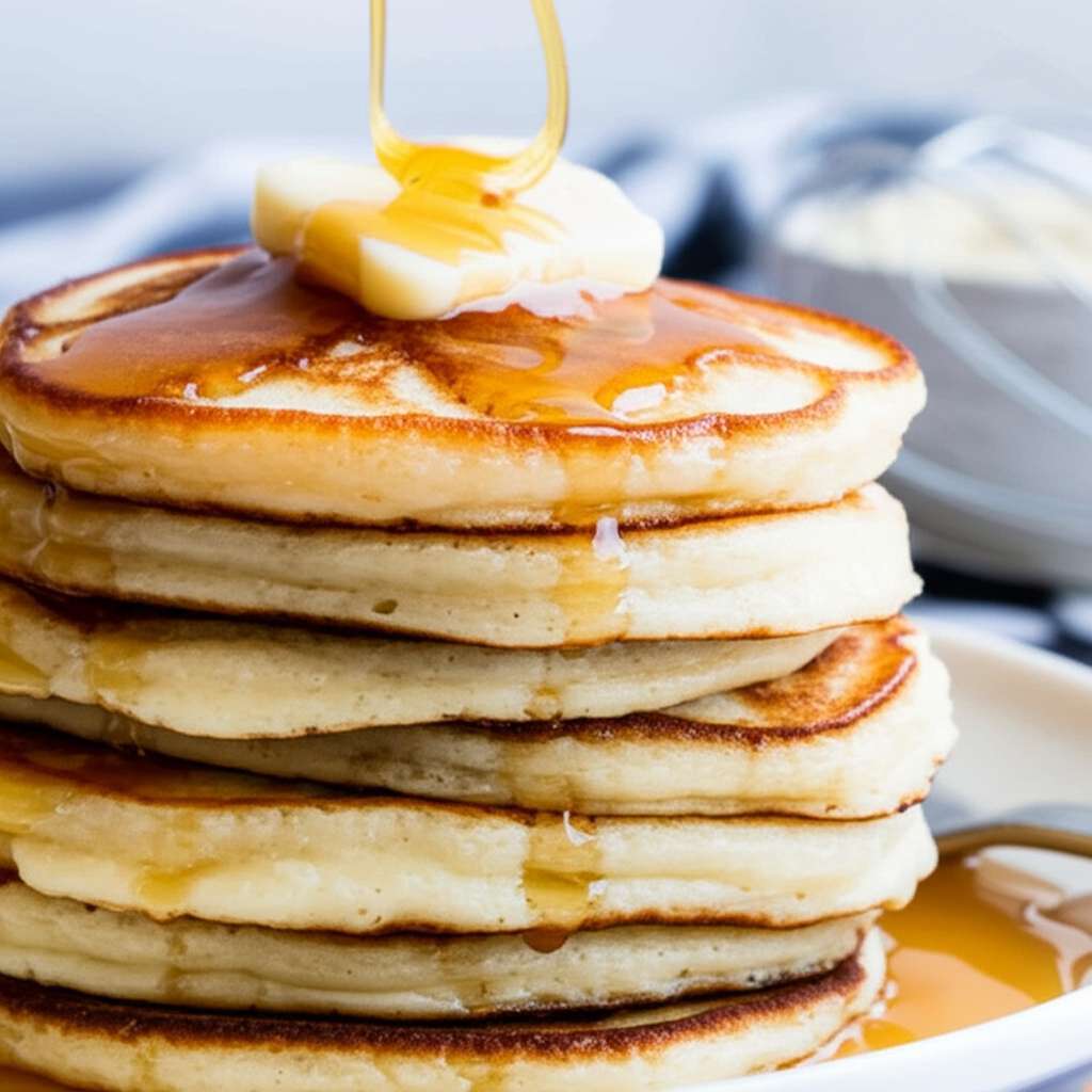 Generate a high-quality, relevant image prompt for an article about: Recipe For Basic Pancake Mix: A