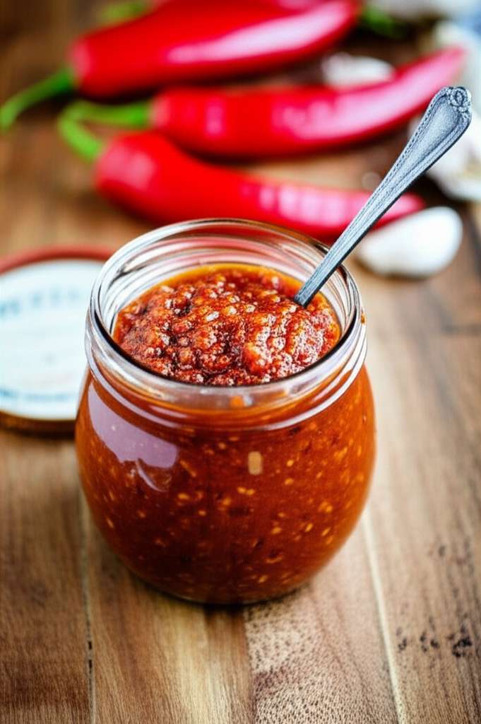 Generate a high-quality, relevant image prompt for an article about: Chili Garlic Sauce Recipe: Amaz